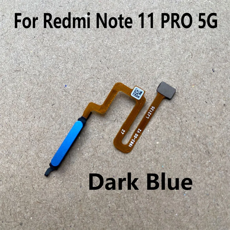 New For Xiaomi Redmi Note 11 PRO Fingerprint Sensor Home Button Menu Touch ID Scanner Ribbon Connector Flex Cable 4G 5G