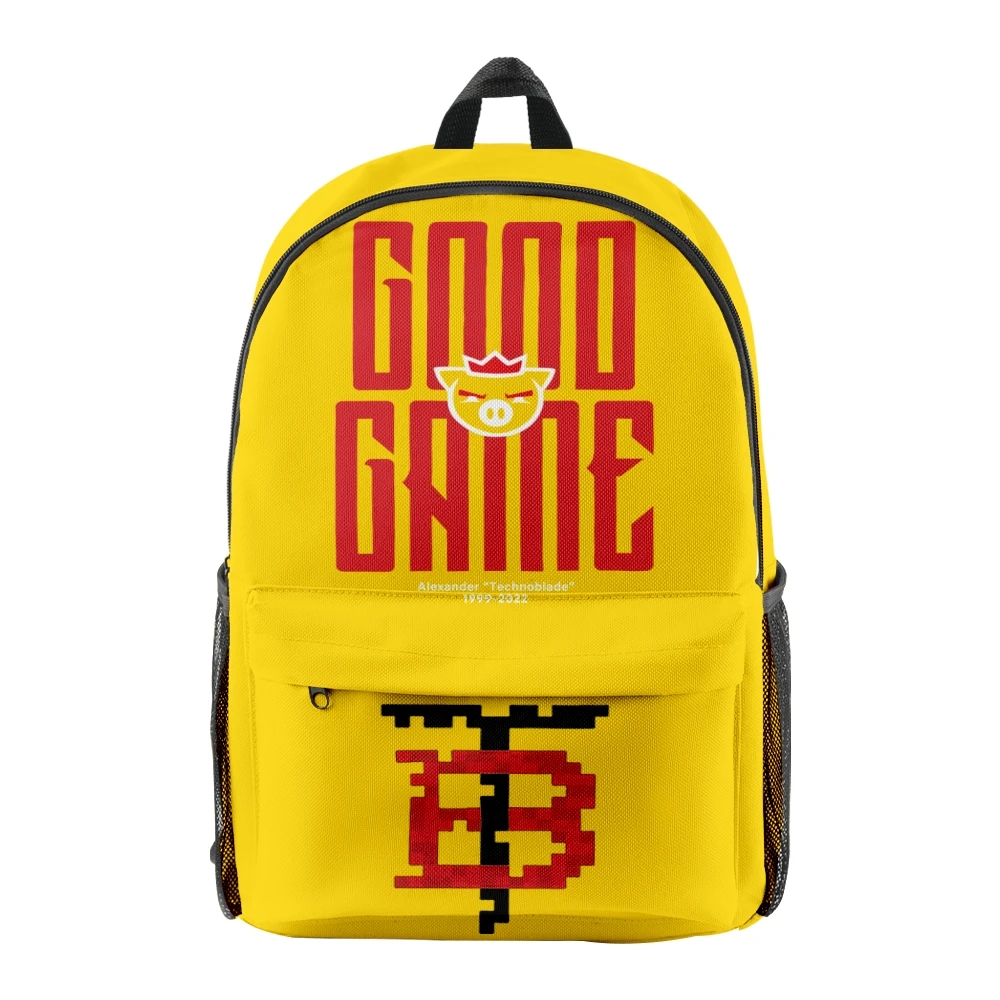 Technoblade-mochila de estilo informal para hombre y mujer, morral escolar Unisex de Good Game Merch, 2022