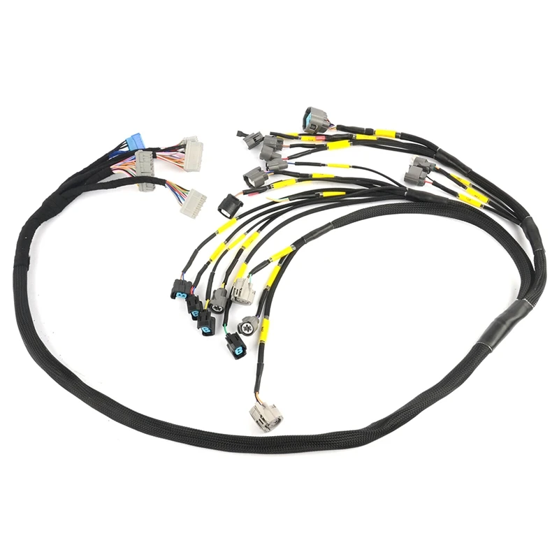 CNCH-OBD2-1 Engine Motor Wiring Harness For Honda Civic Integra B16 B18 D16 EK EG EM Tucked OBD2 Budget D & B-Series