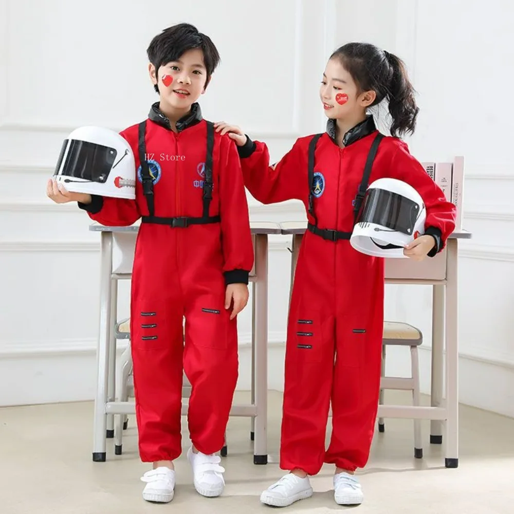 Space Suit, Children's Astronaut Performance Jumpuit, Role-playing Costume for Gift Kids Garment Birthday Easter Purim Carnival