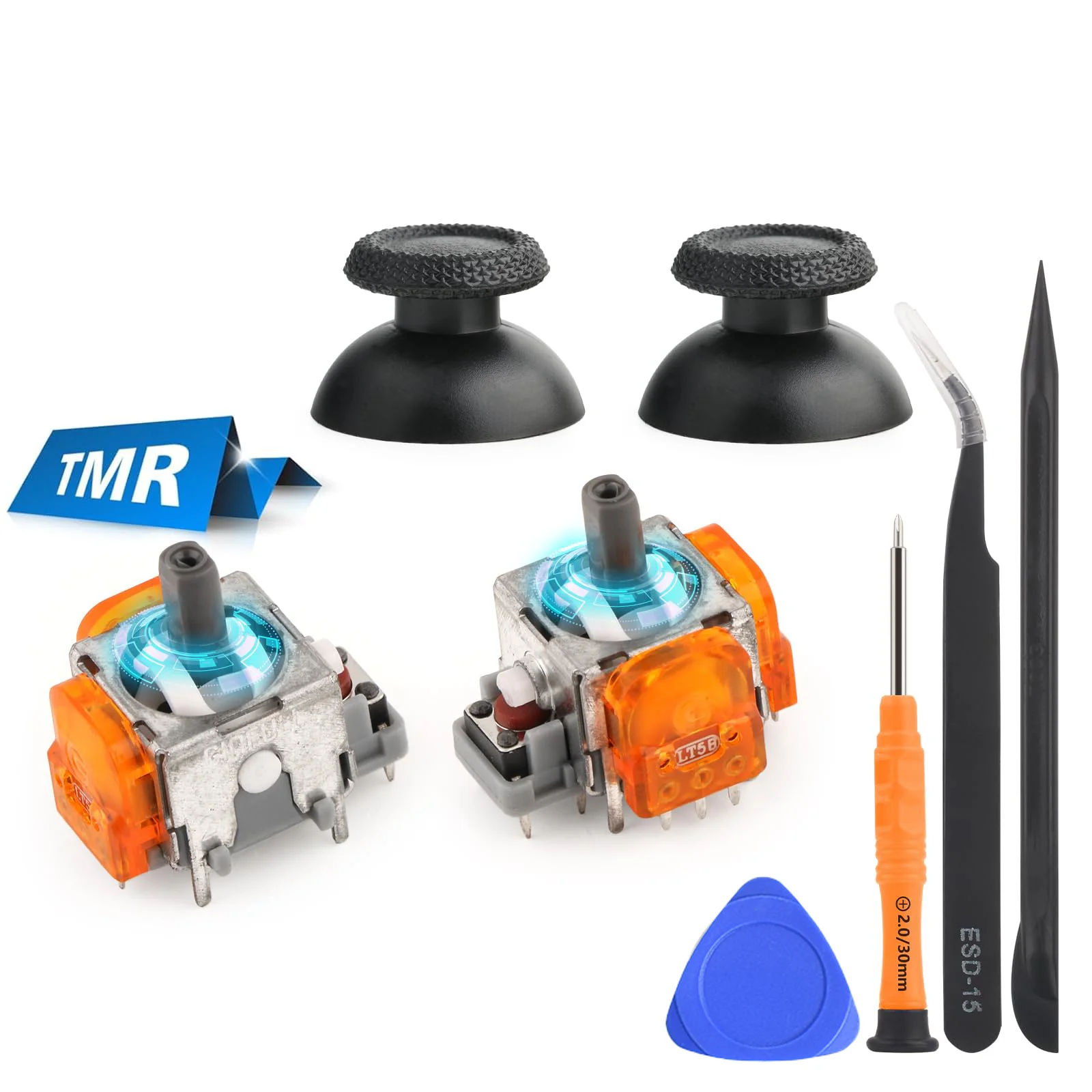 عصا تحكم تناظرية ثلاثية الأبعاد بتأثير القاعة لاستبدال بلاي ستيشن 5 وحدة تحكم DualSense PS5 ملحقات أجزاء إصلاح عصا التحكم