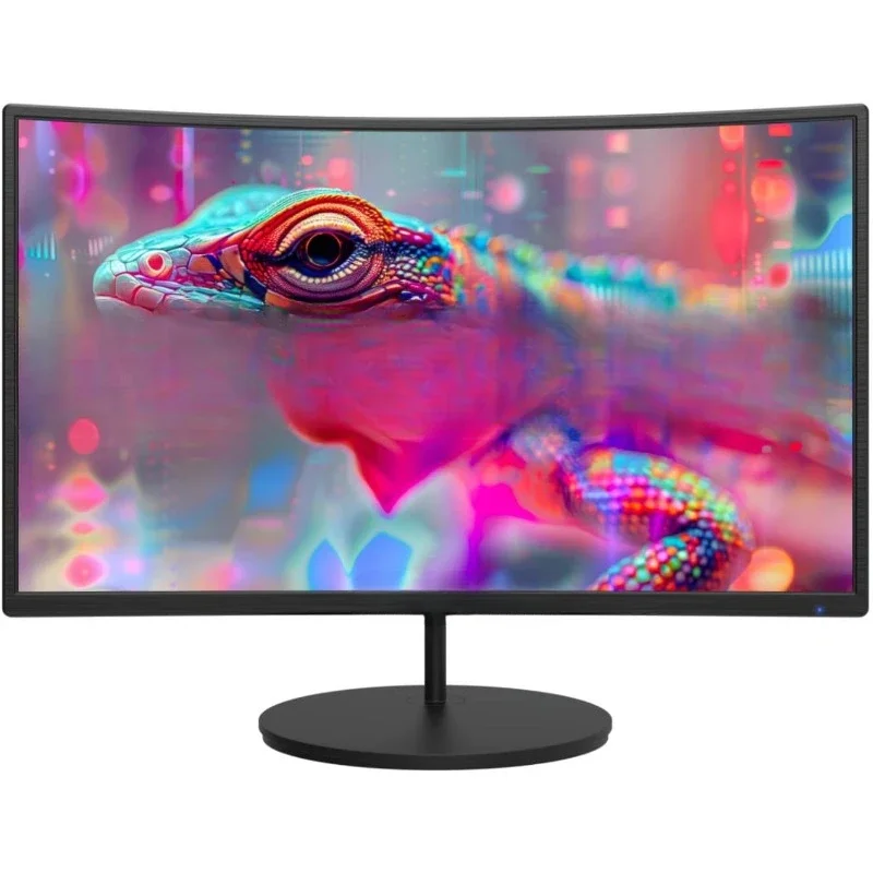 

Best Seller Curved 27" FHD 1080p 75Hz LED Monitor HDMI VGA Build-In Speakers, EDGE-LESS Metal Black 2019 (C275W-1920RN)