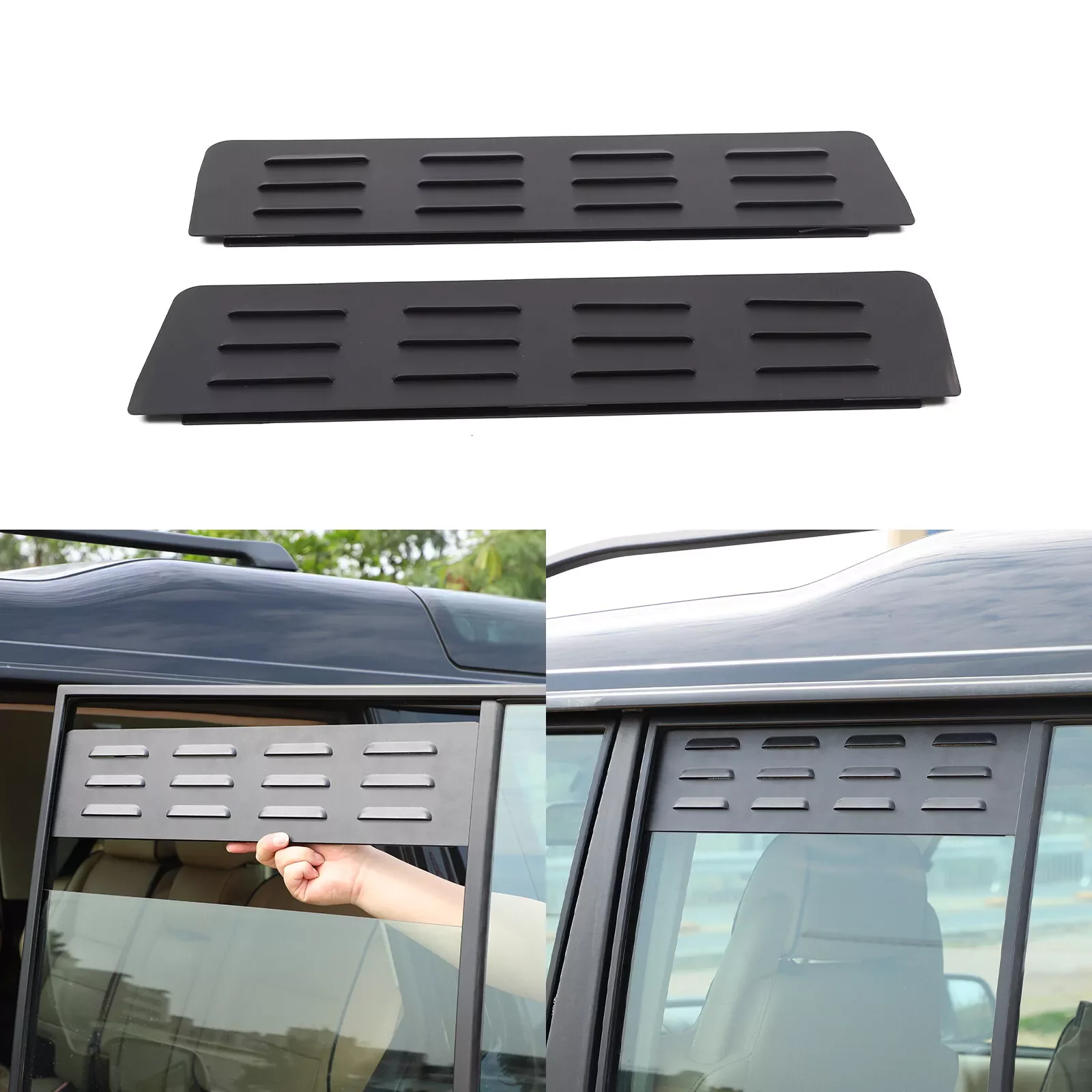 

For Land Rover Discovery 3/4/5 Aluminum Side Window Louver Shutter Cover