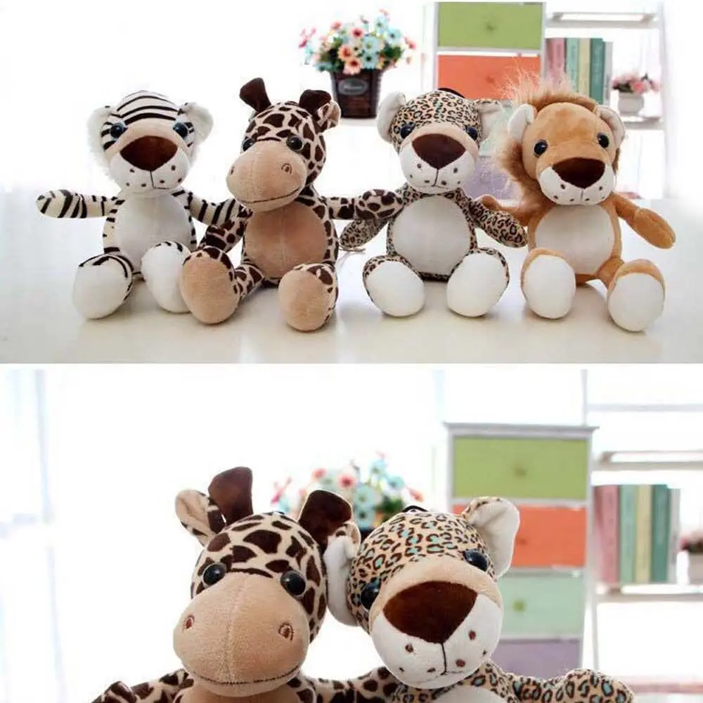 Kids Gifts Cute Leopard Home Decoration Tiger Giraffe Plush Toys Animal Plush Doll Stuffed Toys Plush Animal Toy