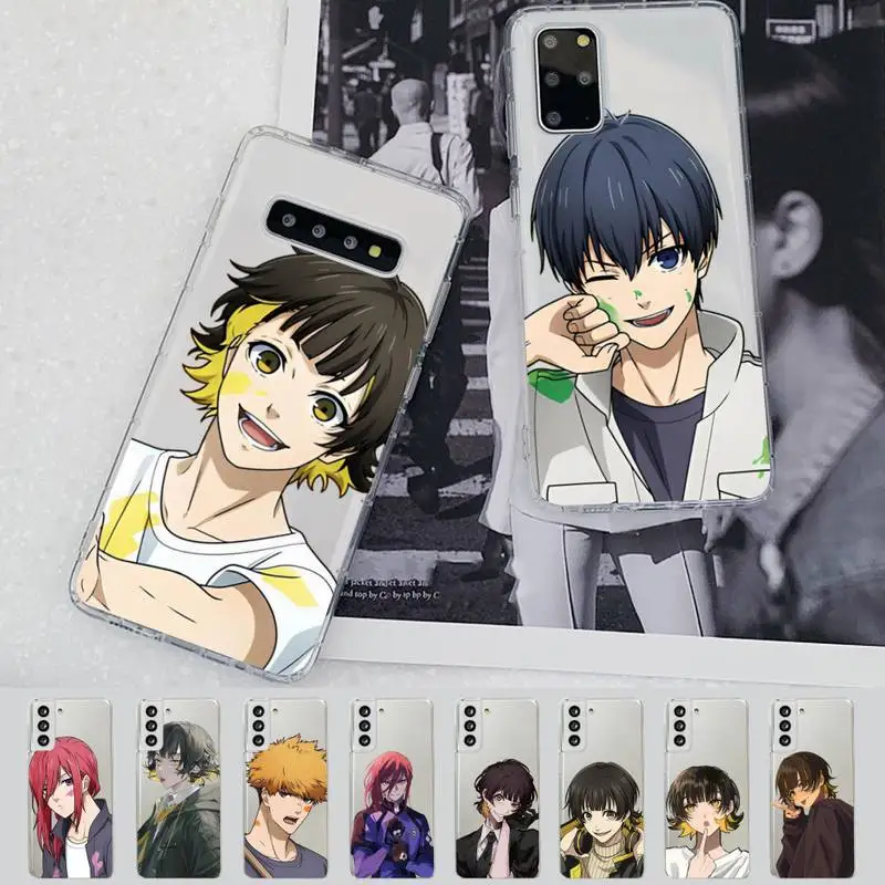 Blue Lock Anime Phone Case for Samsung A51 A52 A71 A12 for Redmi 7 9 9A for Huawei Honor8X 10i Clear Case