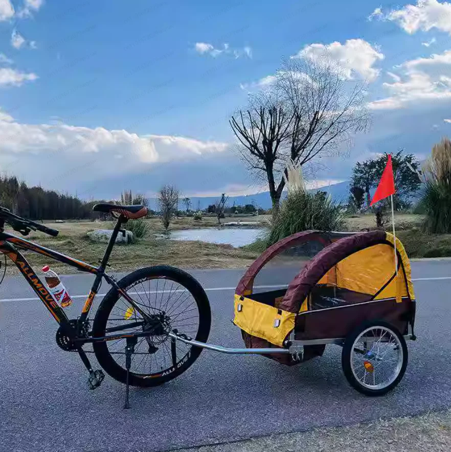 

Outdoor riding parent-child trailer, bicycle rear trailer, children's baby walker removable walking cart