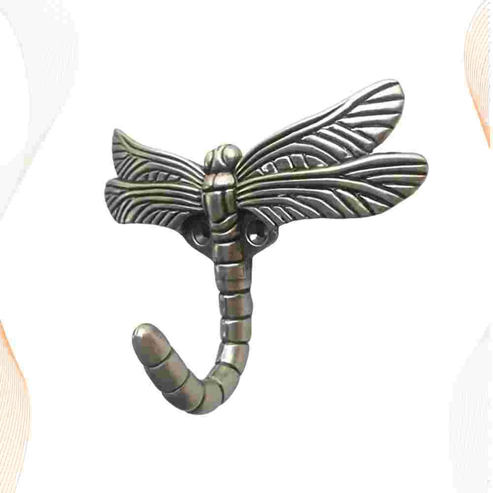 

Cartoon Dragonfly Coat Hook Lovely Animal Hat Hook Wall Hanging Coat Hook Door Back Hook for Home Hotel (Ancient Silver)