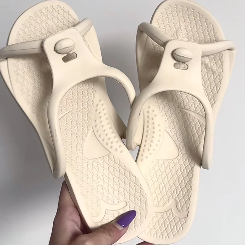 

2026 Summer Women Folding Slippers Adults Portable Trip Travel Sandals Couples Indoor Soft Slides Men Beach Non-slip EVA Shoes