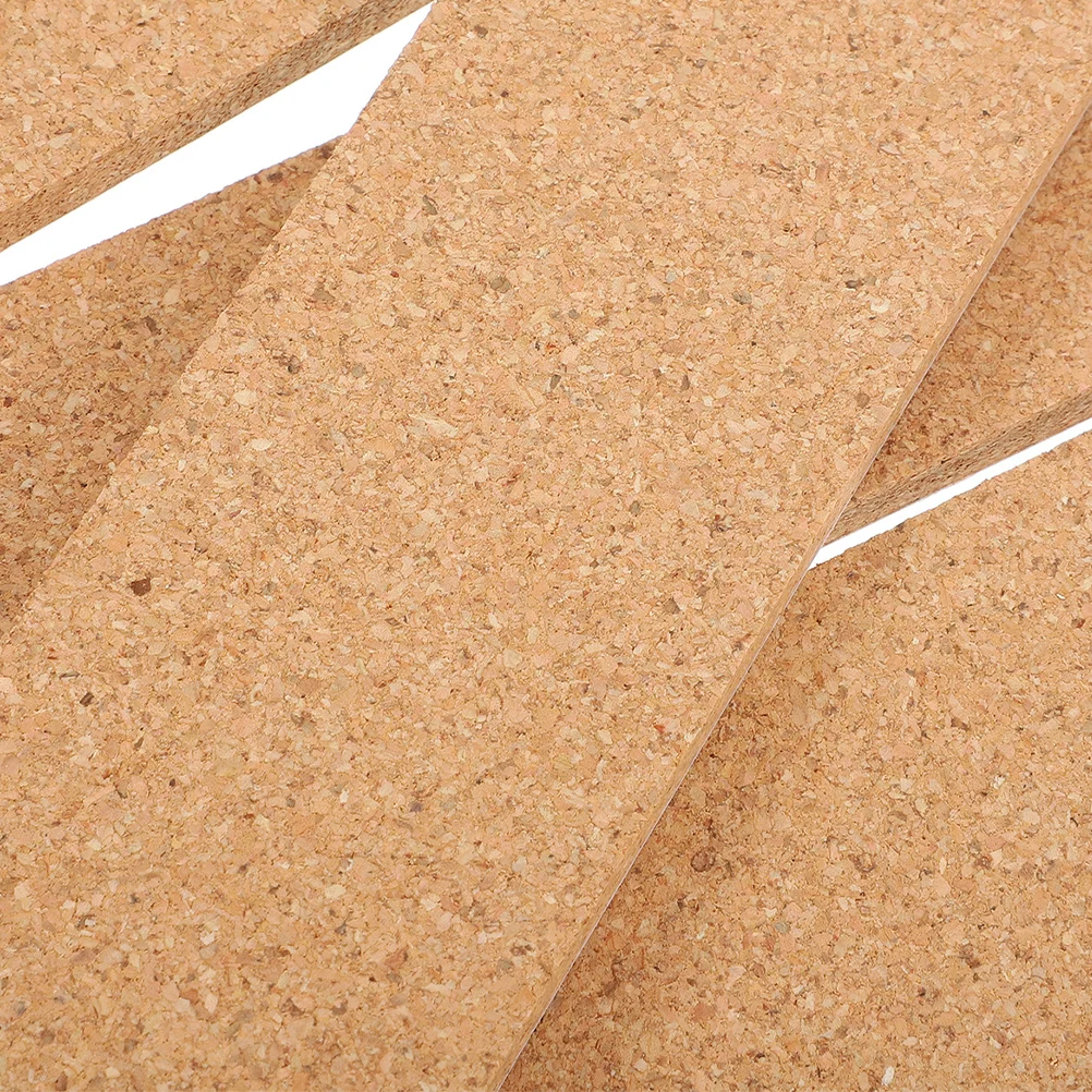 10Pcs Soft Cork Bulletin Strips Frameless Self-Adhesive Wall Mountable Message Boards for Office Home Decor Memo Photo Display