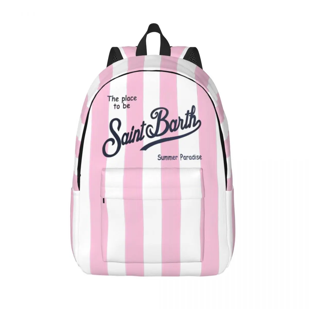 

The Place To Be SAINT BARTH Casual Backpack Gift High School Work Daypack for Men Women Laptop Computer Shoulder Bag