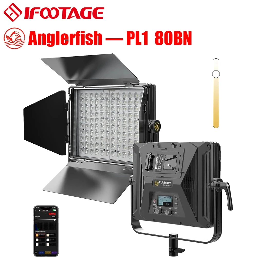 IMEAGE Anglerfish Panel de luz, Softbox para vídeo, PL1 80BN/80C