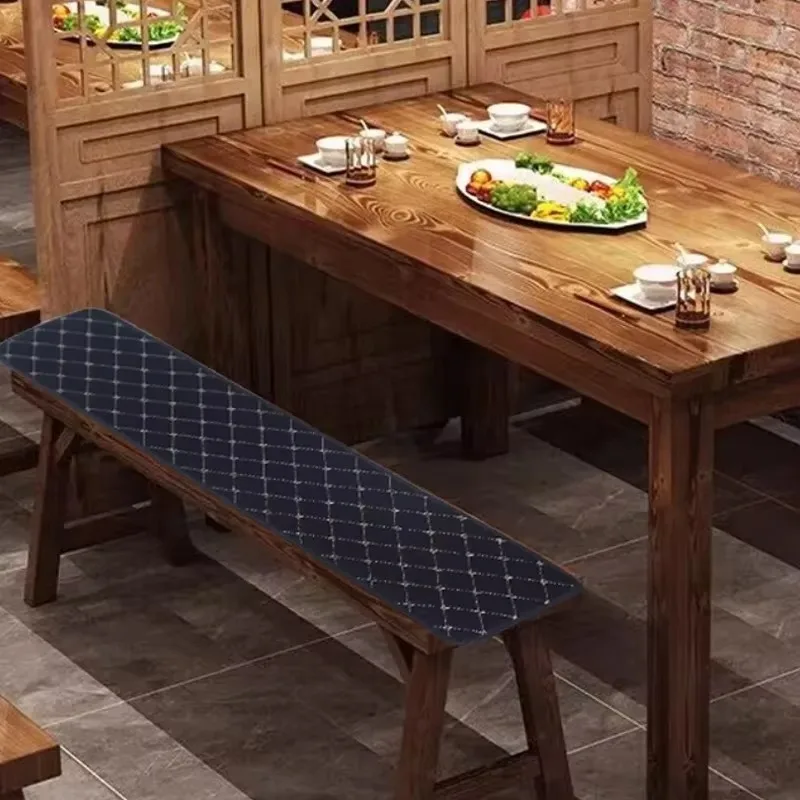 Linen Fabric Long Bench Cover Bench Cushion Solid Wood Sofa Seat Pad Shoe Changing Stool Mat Bench Seat Protector Home Decor