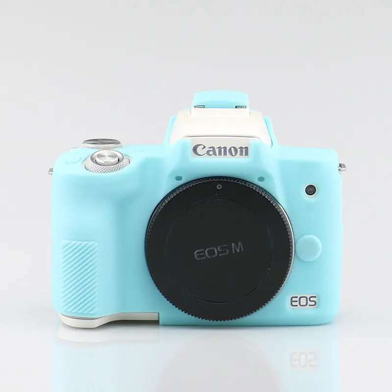 Silicone Camera Bag Suitable for Canon EOS M50/M50 Mark II Protective Case Soft Shell Shockproof Scratch-Resistant