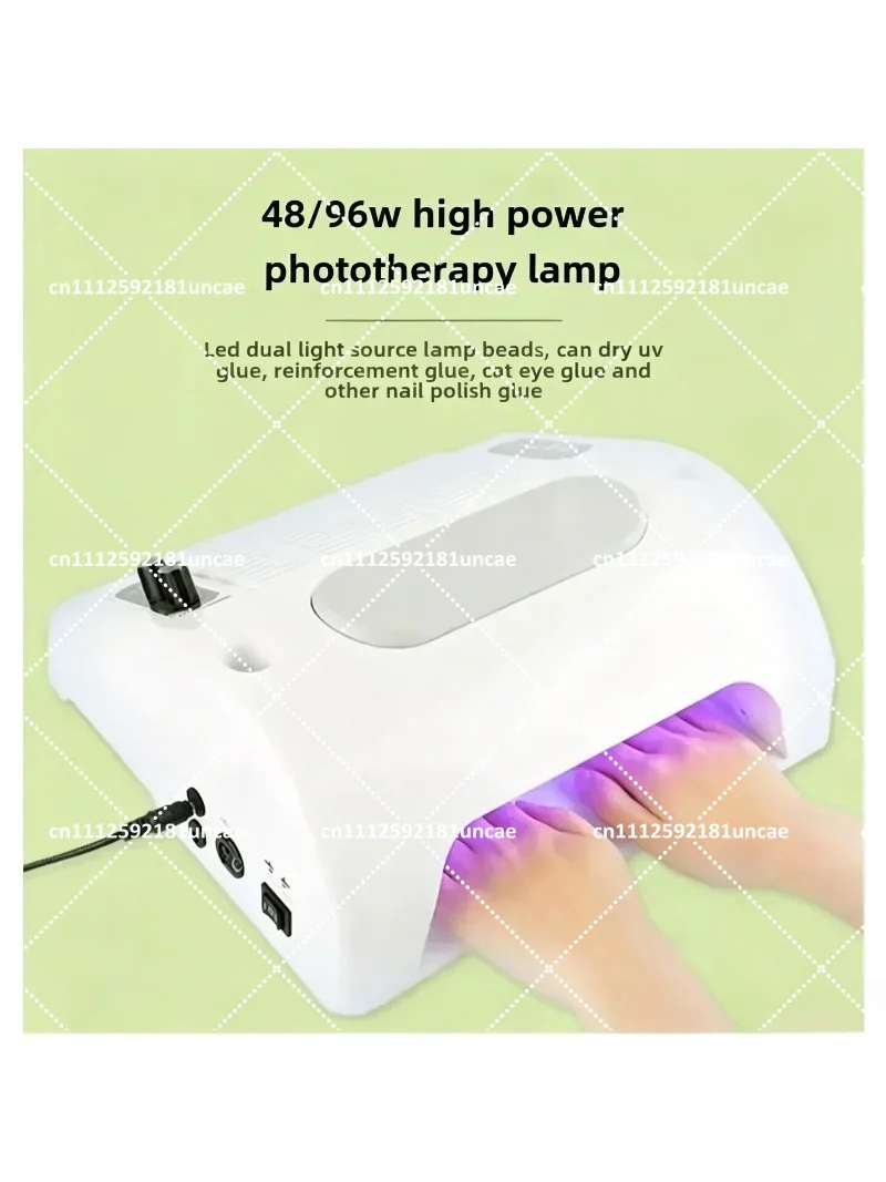 5 in 1 96W Nail Lamp Vacuum Cleaner Polishing Machine, Multifunctional All-in-One Nail Tool Set