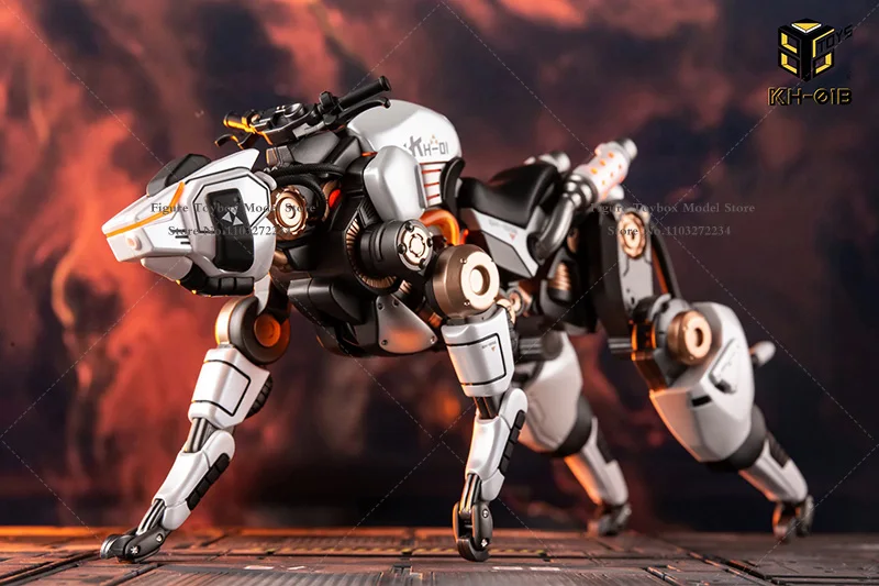 86toys 1/12 rot weiß mechanisch Wolf Mount zarte Mini Schlachtfeld Mech Modell 6 "Full-Set-Spielzeug für mobile Anzug Mädchen Dekore