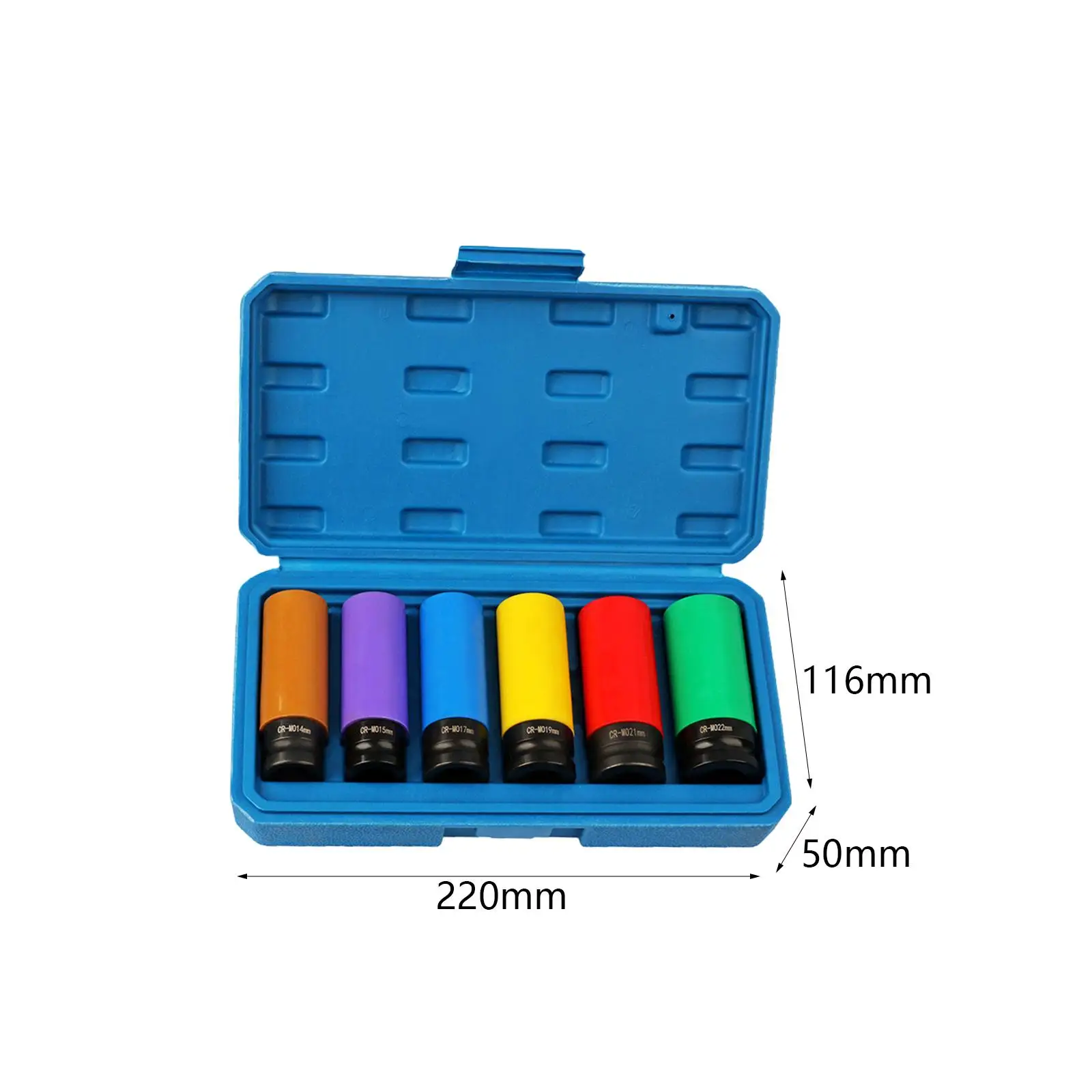 Набор торцевых головок для колес 1/2 дюйма, метрический привод 17 мм, 19 мм, 21 мм, с футляром для хранения, набор тонких головок, набор торцевых ключей для папы, мужчин, прочный