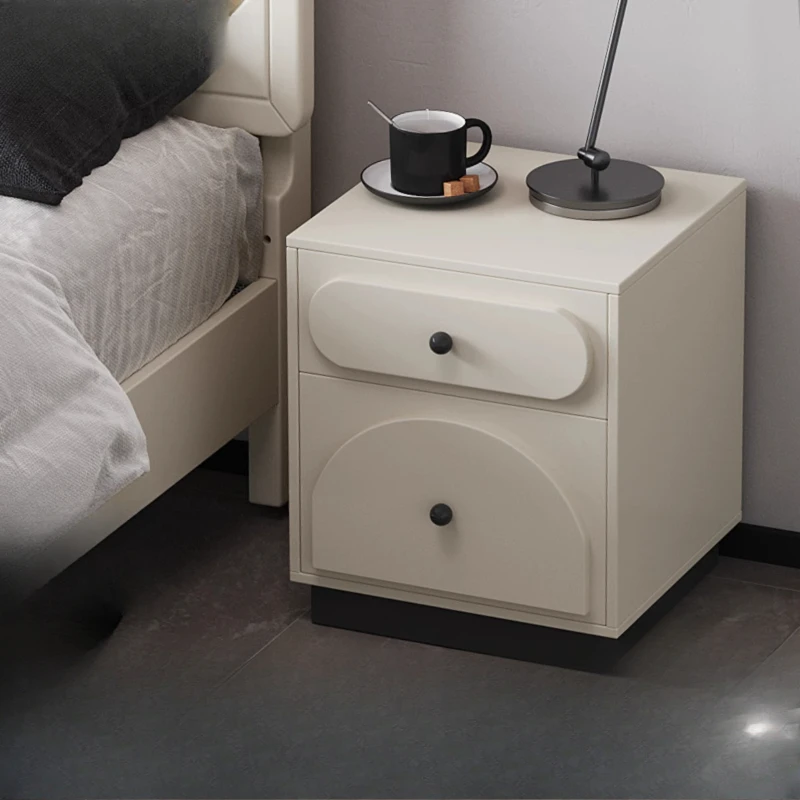 

Large White Nightstands Cream Bedside Cheap House Nightstands Storage Modern Mesita De Noche Dormitorio Designer Furniture
