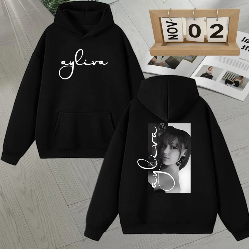 

Die Ayliva Tour Graphic Double Sided Print Hoodie Long sleeve Autumn Winter Men Women Pullover Fleece Unisex vintage Sweatshirts
