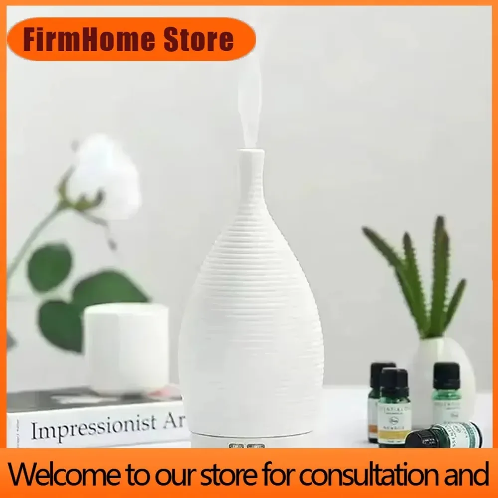 FirmHome StoreCeramic Ultrasonic Diffuser Aromatherapy Essential Oil Purifier Air Humidifier 100ml 7 Color LED Night Lights For