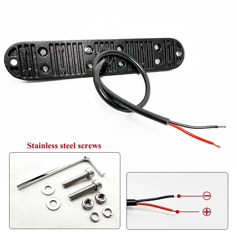 Factory Wholesale 2pcs 6inch Truck LED Side Marker Car SUV Offroad Tractor Indicator Amber Lamp Trailer Lorry Position Light