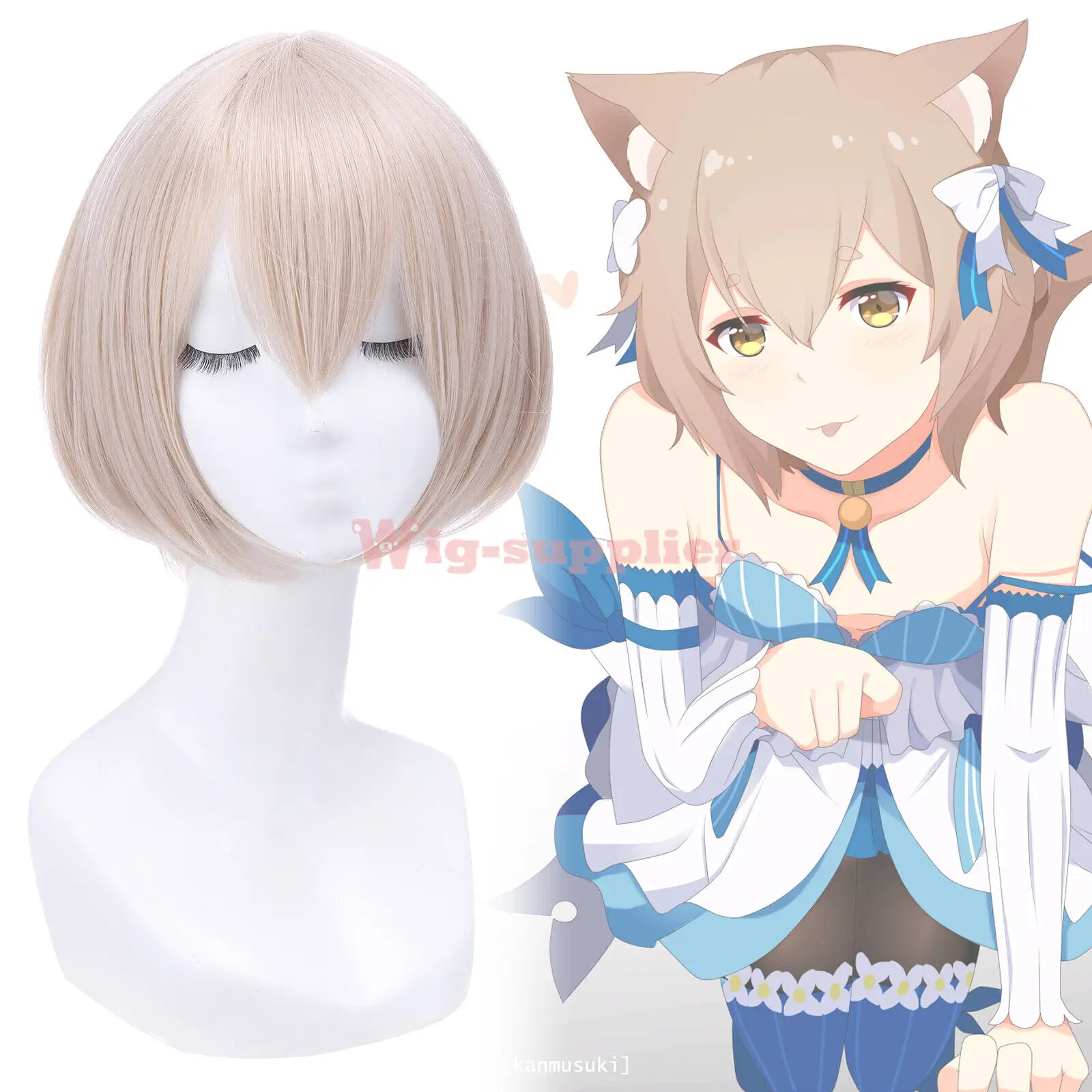 Re ZERO Starting Life in Another World Felix Argyle Cosplay Synthetic Wig