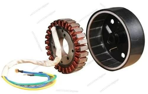 3000W 4000W 5000W Electric Car Extender Generator Stator Pole Coil 27 Copper Rotor Temperature 48V to 72V Car Battery