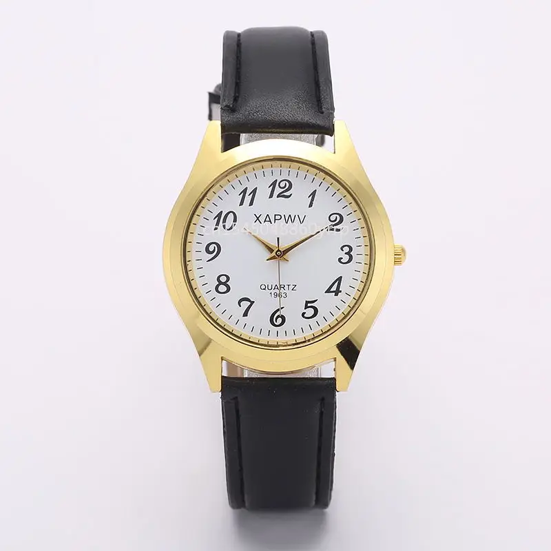 Large Dial Number Face Men\'s Watch Belt Casual Student Couple Women\'s Wristwatch  Items for Women Drop shopping