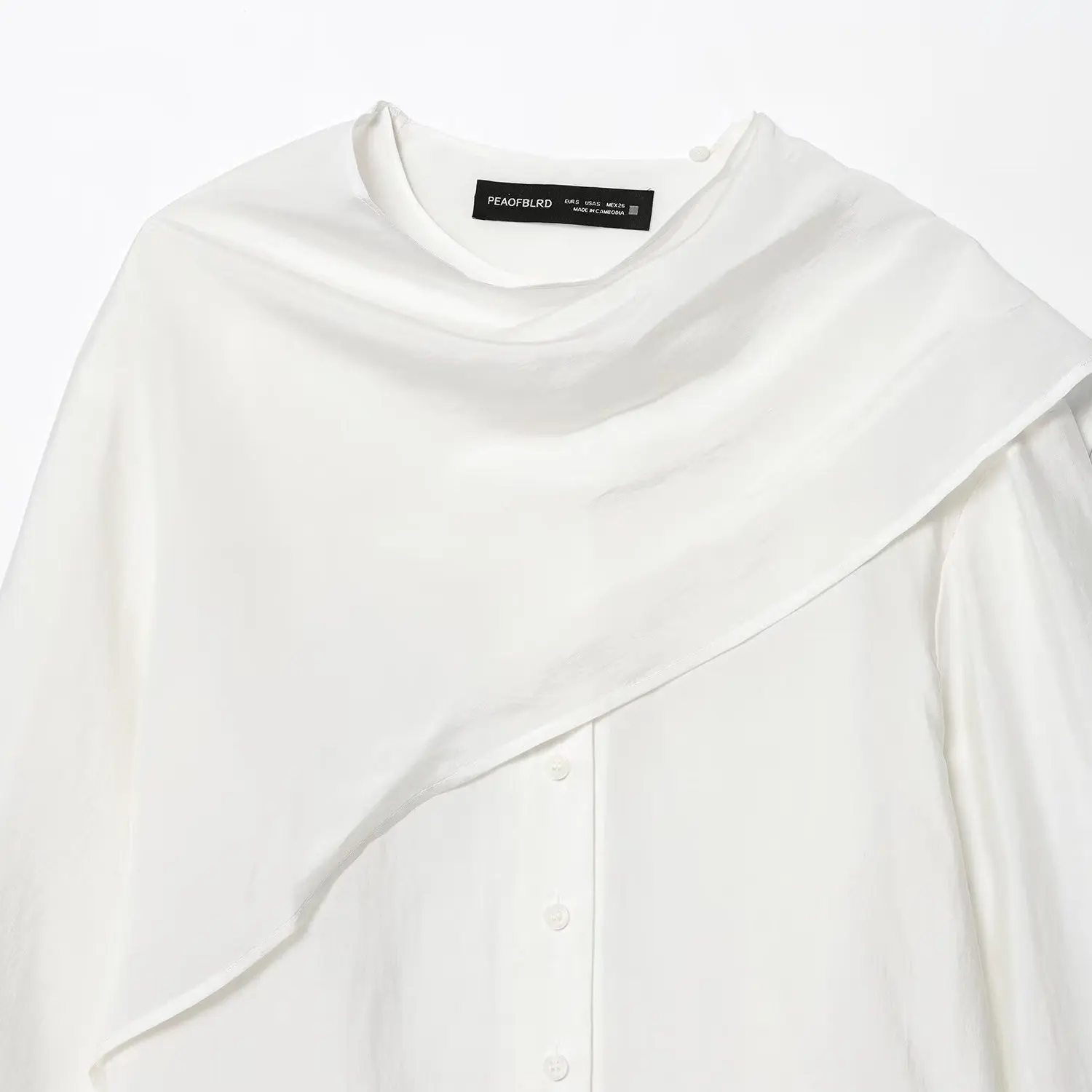 Faionable Casual Women's irt JNLEAOG Autumn New Sle Versatile Long Sve Polyester Flared Collar ex Polyester Fiber