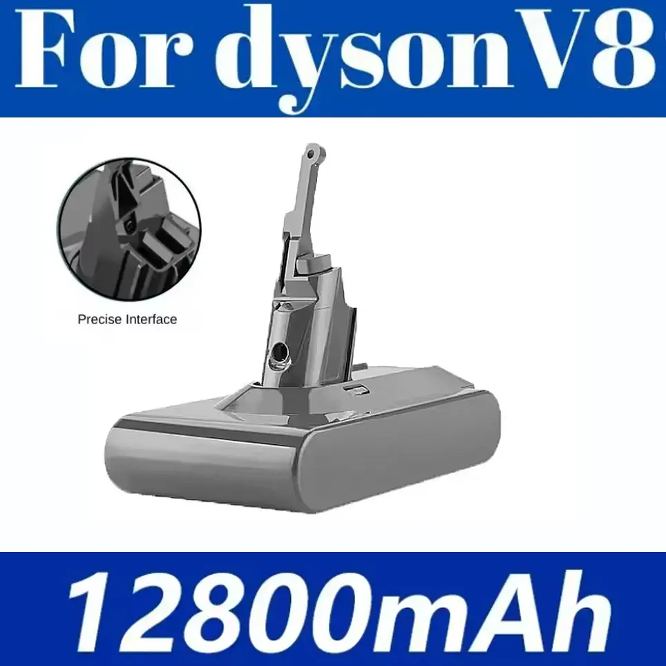 Batterie Li-ion rechargeable 21,6 V haute capacité 12800 mAh pour aspirateur Dyson V8 Absolute Animal SV10