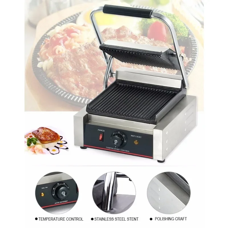 Commercial Sandwich Toaster Toatadora Sandwich Maker Press BBQ/Breakfast Non-Stick Sandwich Maker
