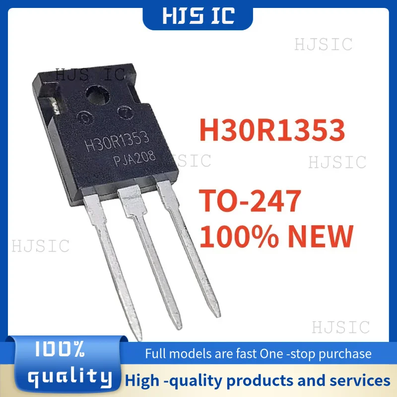 Componentes Electrónicos H40RF60, H15R1203, H30R1202, H30R1203, H30R1353, H30R1602, H40R1203 TO-247 - alternate angle