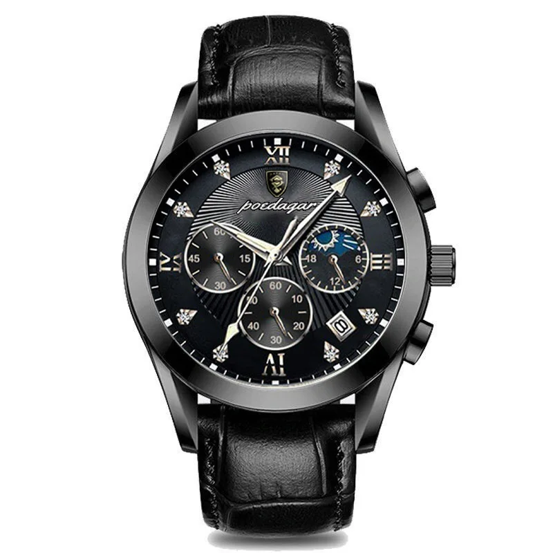 New Style High Grade Men's Watch, Waterproof Luminous Calendar Fashion Trendy Stainless Steel Wristwatch