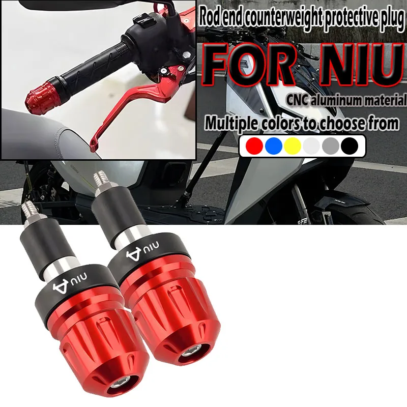 Para Niu N1 N1S M1 U1 M+ Ngt U+ A/B NQi MQi UQi GT/GTS 2018-2025 Puños de manillar de motocicleta con tapones deslizantes