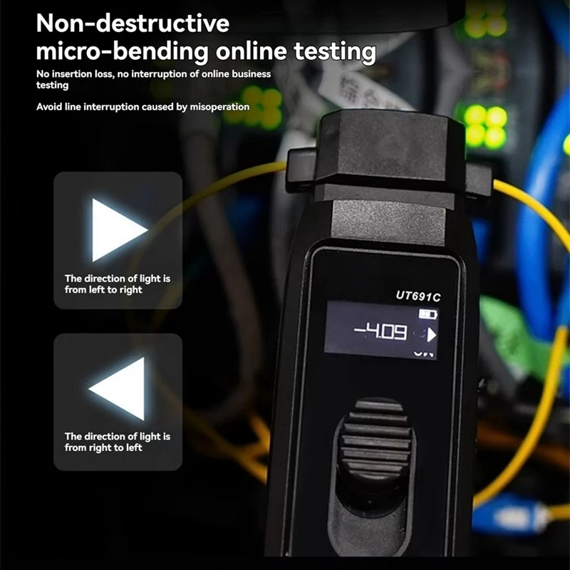 Super Sale Optical Fiber Identifier Live Fiber Detector Automatic Recognition with Visual Fault Locator LED Light 700-1700nm SM