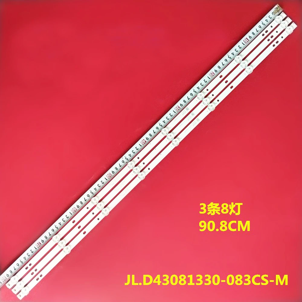 

3/15PCS LED backlight strip For JL.D43081330-083CS-M DEXP F43D7000 F43D7000K LC430DUY-SH A1 8LED