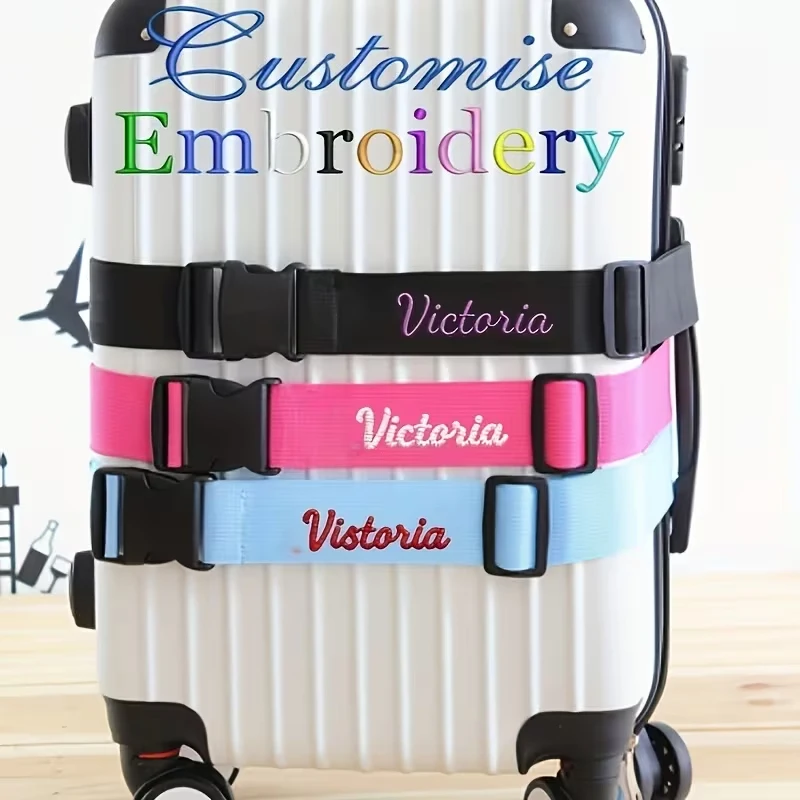 

Luggage Strap — Flat-Style Packing Belt | Colorful Bundling Strap, Suitcase Tie-Down Rope, and Reinforcement Band（1/4pcs）