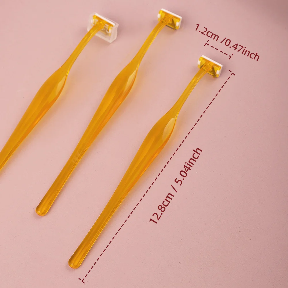 3 Augenbrauenrasierer-Sets, T-förmiger Sicherheits-Augenbrauenrasierer aus Edelstahl, Kosmetikwerkzeuge, Augenbrauenpflege und -rasur. – Detail 15
