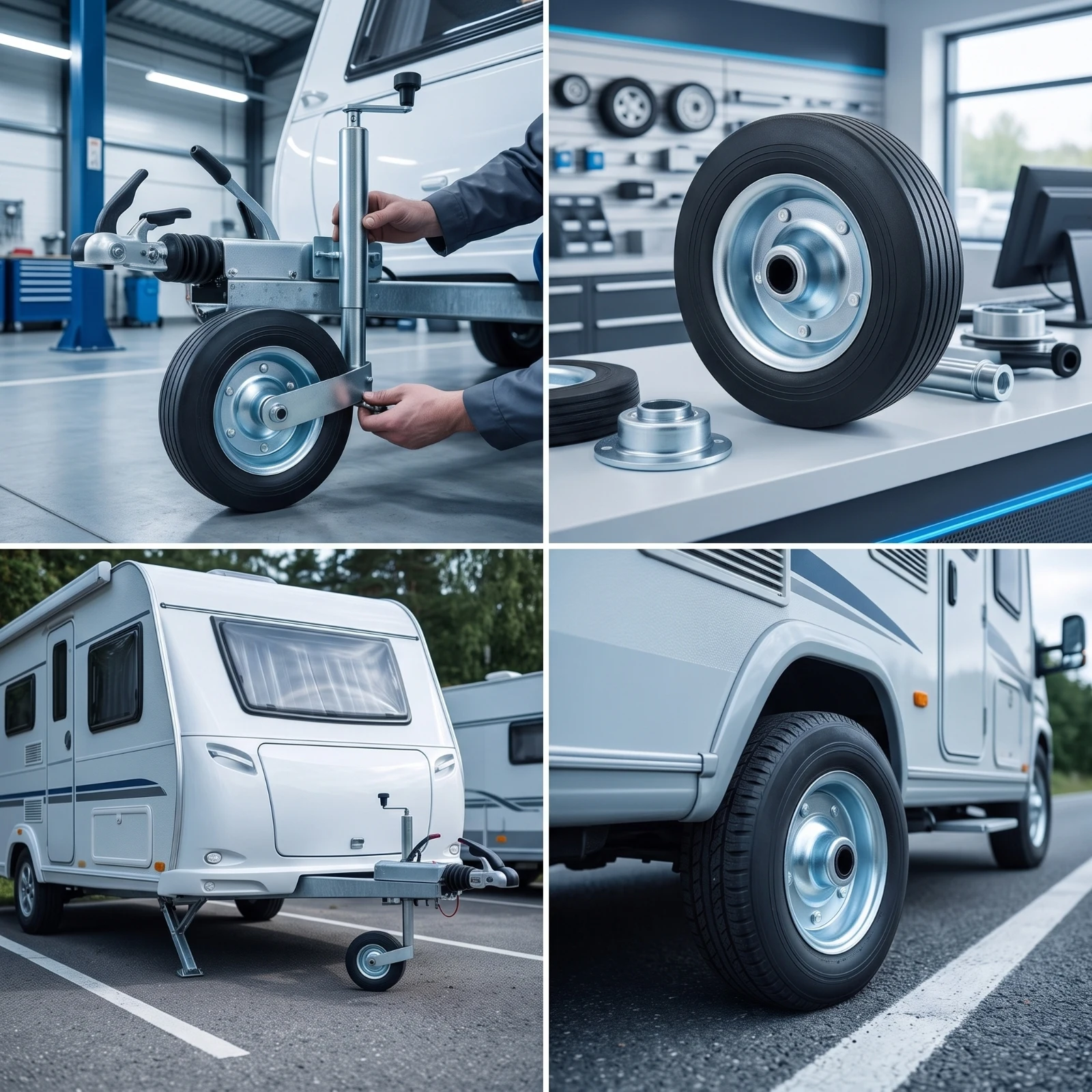 Trailer Jack Wheel Replacement Sturdy Trailer Jack Wheel Easy Installation Compact for Mechanics, Roadside Maintenance view 3