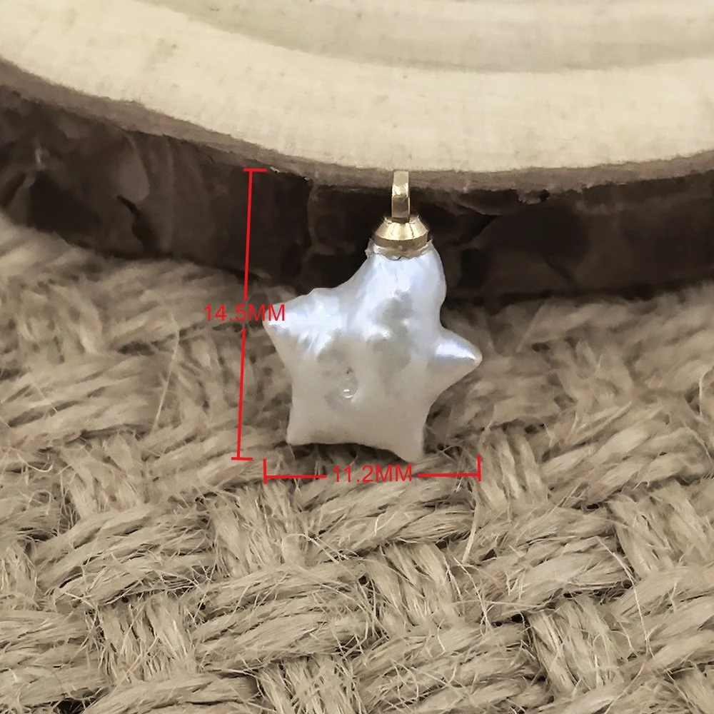 Baroque Shaped Pearl Pendant 1PCS Heart-Shaped Pentagram Pearl Pendant DIY Making Jewelry Necklace Earrings Pearl Jewelry