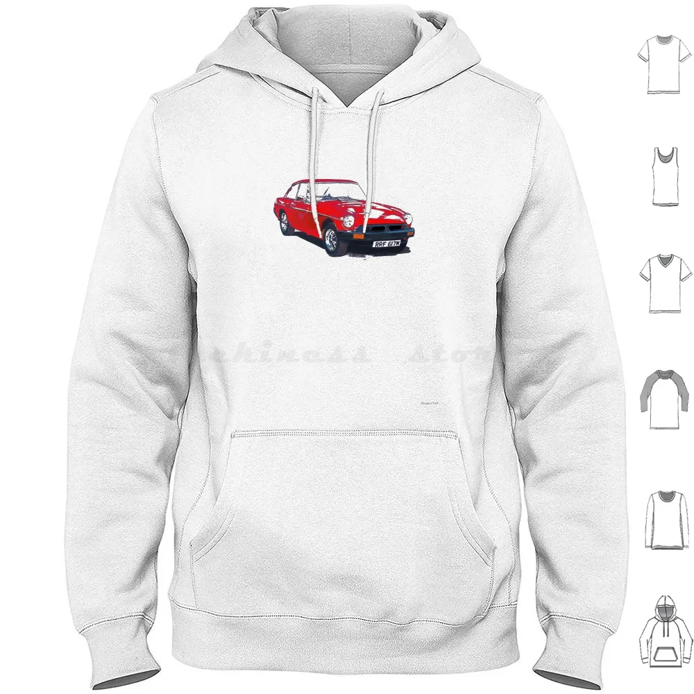 Mgb-Gt ( 1980 ) Hoodie Cotton Long Sleeve Mgb Gt Classic Car Mg