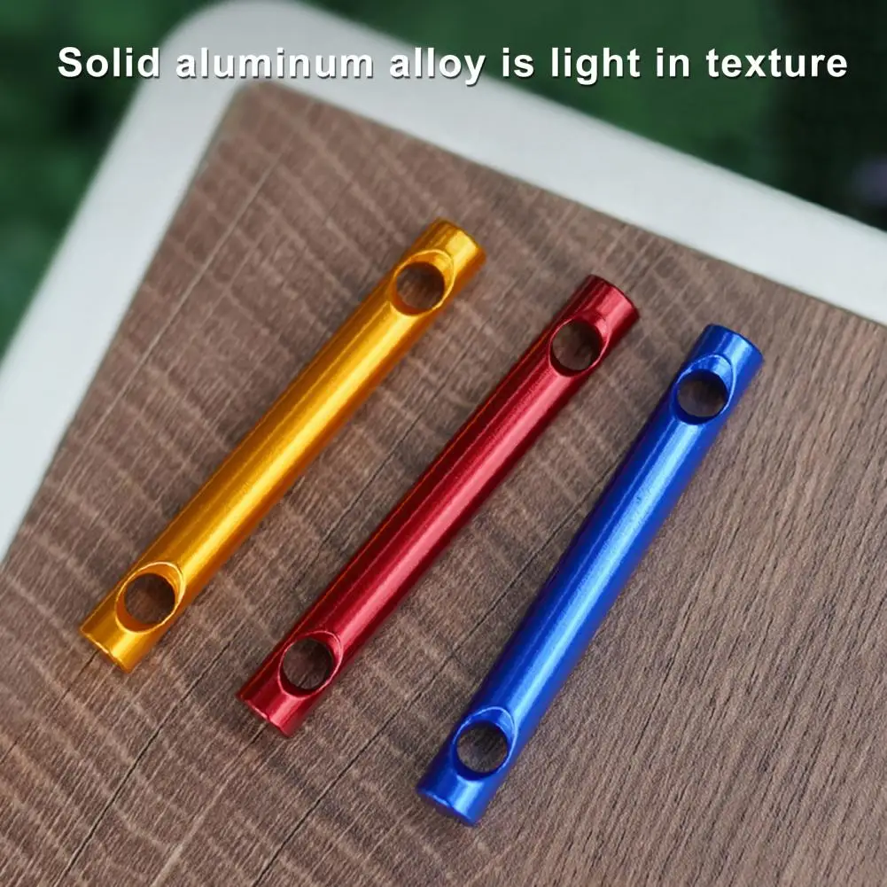 7MM 2 Hole Aluminum Alloy Wind Rope Buckle Outdoor Camping Hiking Tent Canopy Shelter Guy Line Cord Adjuster Tensioner Fastener