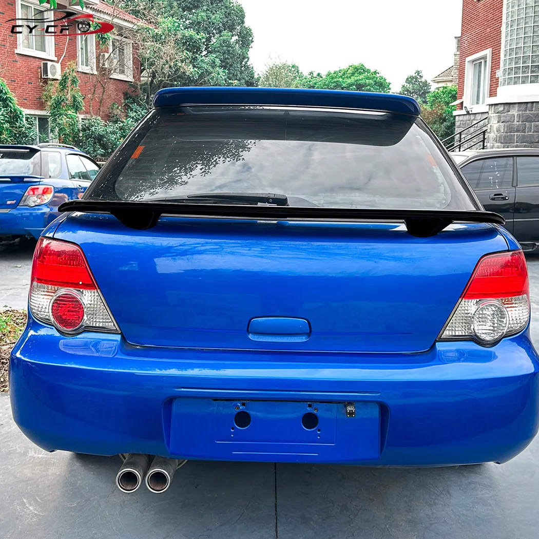 For Subaru Impreza WRX Touring Wagon 2001-2007 Rear Middle Spoiler Wing Car Tailgate Tail Boot Trunk Mid Center Splitter Lip