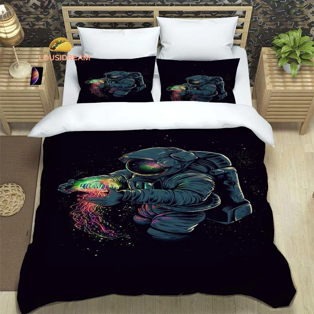 

Space Astronaut Sheets Quilt Covers Bedding Dormitory Sheets Three-piece Bedding Set Three-piece Soft Warm Bedding Set