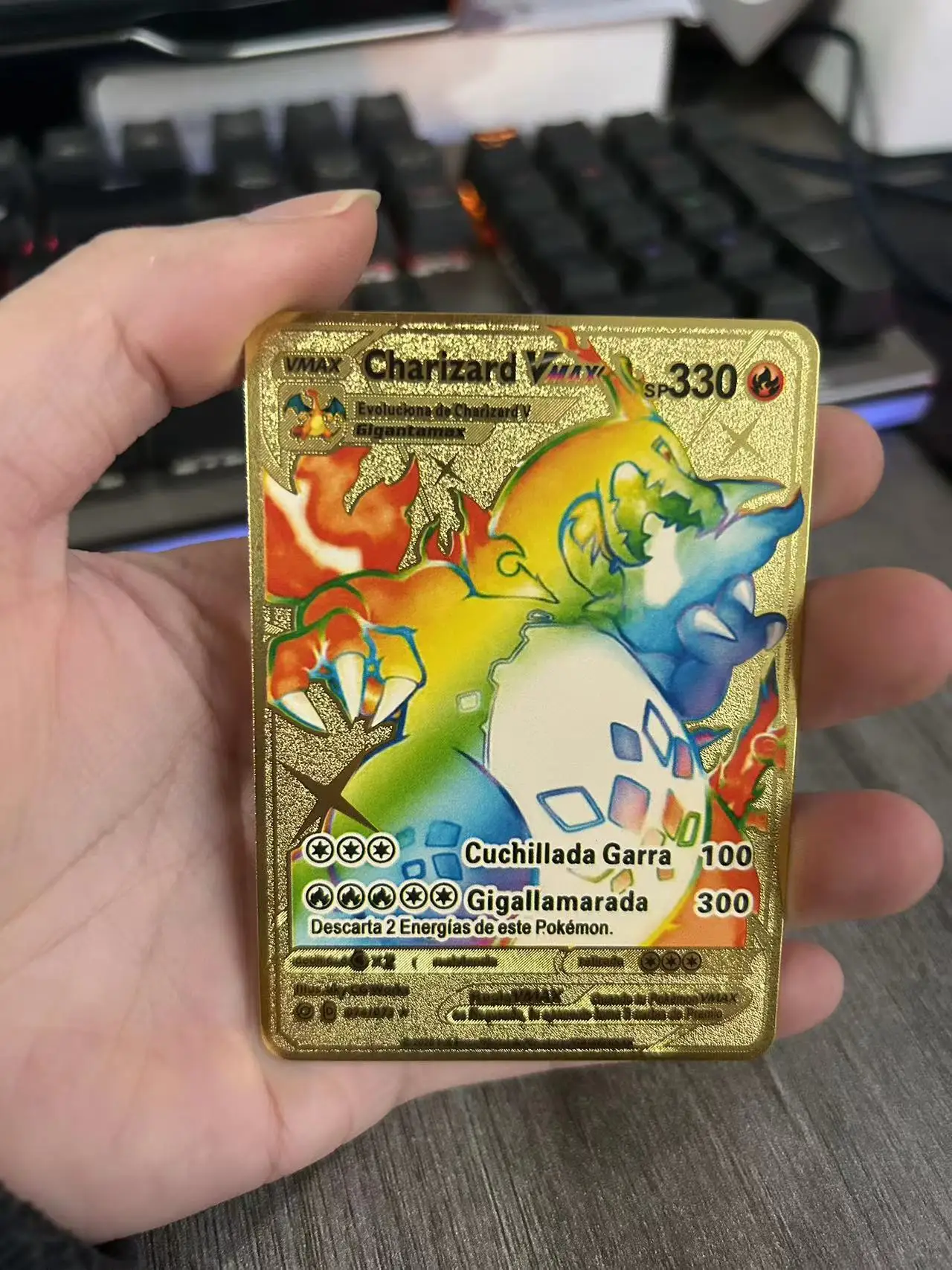 Cartas de Metal de Pokémon en español, Cartas de hierro, Mewtwo, Pikachu, Gx, Charizard, Vmax