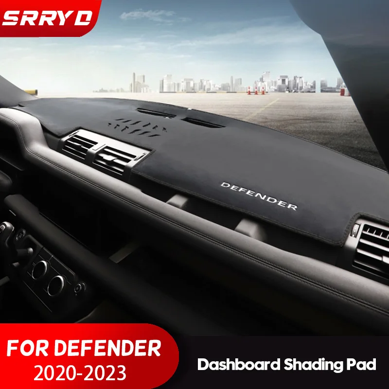 

For Land Rover Defender 90 110 2020-2022 Black Car Dashboard Cover Mat Shading Pad Mat Carpet Car Interior Accessories