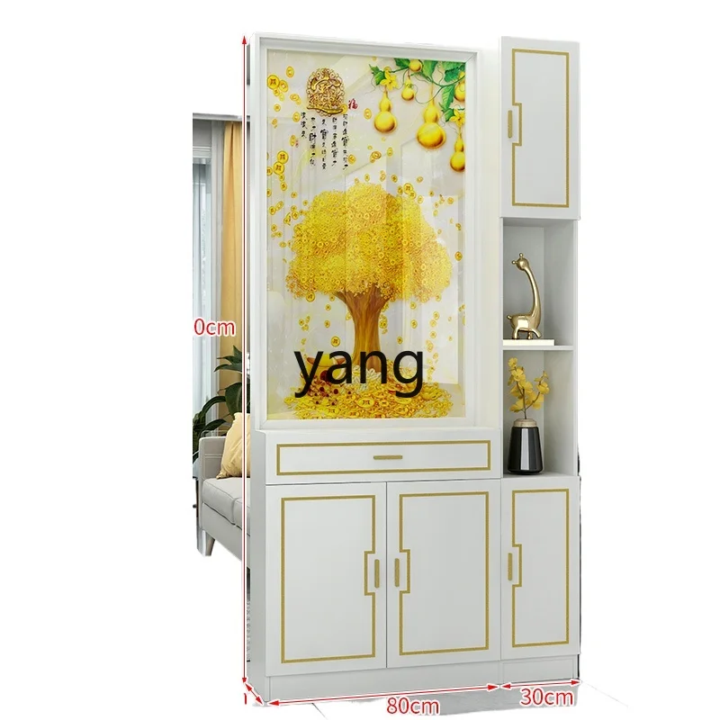 LMM porch cabinet living room partition rack shoe cabinet screen integrated simple wine cabinet