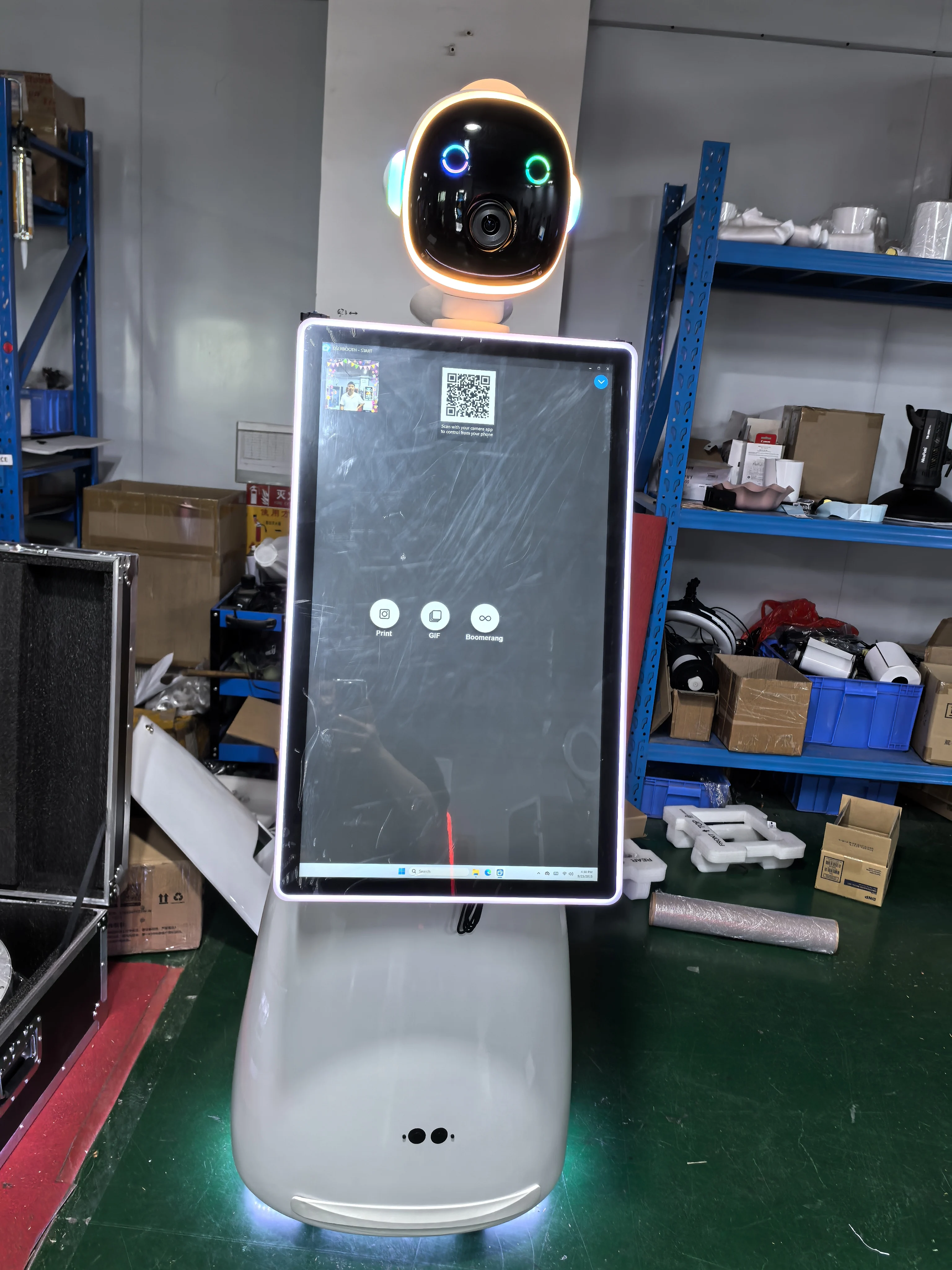 Trendy Photo Booth Robot Camera Robot Wireless Automatic Rotating Selfie Robot Photo Booth