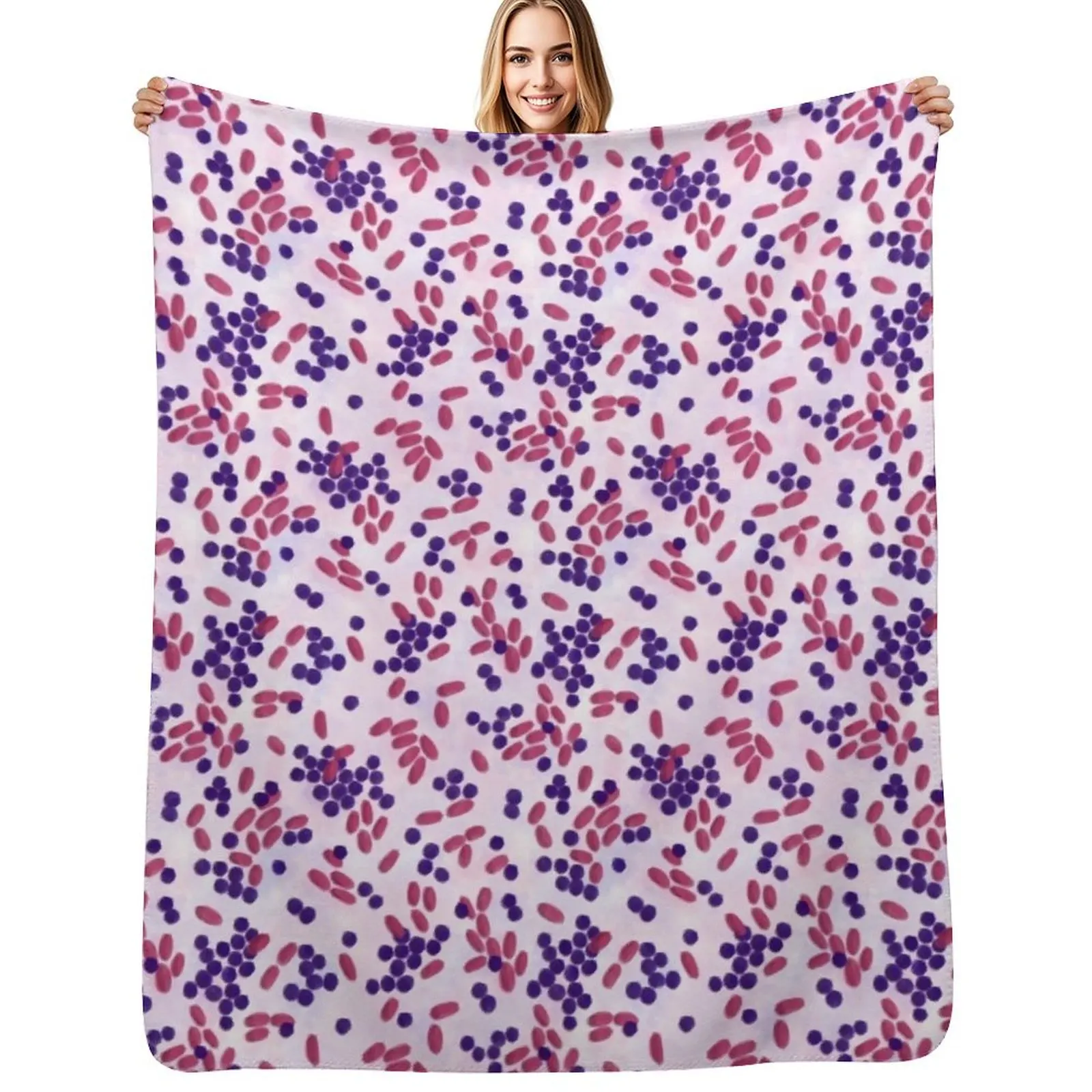 

Gram-stain Throw Blanket Comforter Thermal funny gift halloween Blankets