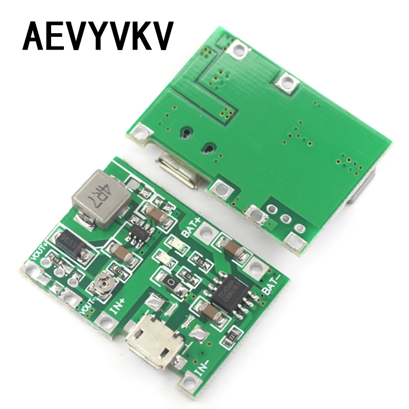3.7V 9V 5V 2A Adjustable Step Up 18650 Lithium Battery Charging Discharge Integrated Module
