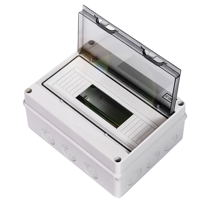 HT Series Junction Box 2/3/5/8/12/15/18/24WAY PC Plastic Outdoor Electrical IP65 Waterproof Distribution Box switch box